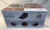 PetPals 4-Level Pet Stairs, Charcoal - Brand New!