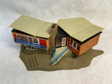 HO Scale Model Train Buildings - Lot of 3 + Parts of 1, Various Makers