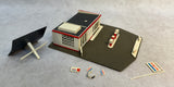 HO Scale Model Train Buildings - Lot of 3 + Parts of 1, Various Makers