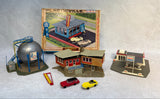HO Scale Model Train Buildings - Lot of 3 + Parts of 1, Various Makers