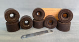 Vtg. Championship Urethane Roller Skate 2" Wheels - Lot of 8 Unused
