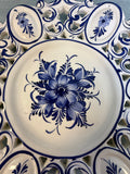 Portuguese Blue and White Reticulated Plate