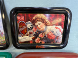 Vintage 1990s Coca-Cola Rectangular Trays - Lot of 4