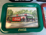 Vintage 1990s Coca-Cola Rectangular Trays - Lot of 4