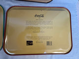Vintage 1990s Coca-Cola Rectangular Trays - Lot of 4