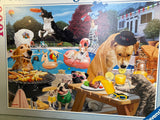 1000 Piece Dog Days of Summer Ravensburger Puzzle - Certified Complete!
