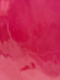 Annieglass Cranberry 1997 Scalloped Plate, Signed & Dated
