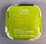 Corelle Spring Blossom Green Cups and Saucers