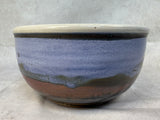 Handmade Drip Glaze 8" Pottery Bowl, Signed & Dated by Artist