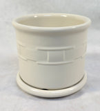 Longaberger Pottery 4" Planter with Saucer