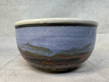 Handmade Drip Glaze 8" Pottery Bowl, Signed & Dated by Artist