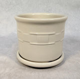 Longaberger Pottery 4" Planter with Saucer