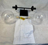 Meridian 2 Light 20" Tall Wall Sconce, Black, M90001-BK - Brand New