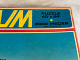 1971 Milton Bradley Magnum Sydney Harbour Bridge Australia 2000 Piece Puzzle - Certified Complete!