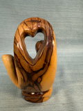 Abstract Olive Wood Nativity Scene