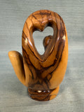 Abstract Olive Wood Nativity Scene