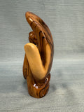 Abstract Olive Wood Nativity Scene