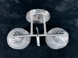 Trade Winds Two Light Bathroom Vanity Light, Brushed Nickel by Meridian - Brand New!