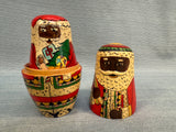 Black Santa Matrioshka - 5 Pieces