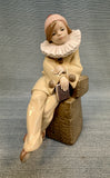 Lladro 8" Young Boy Pierrot No. 5203 Figurine
