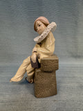 Lladro 8" Young Boy Pierrot No. 5203 Figurine