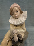 Lladro 8" Young Boy Pierrot No. 5203 Figurine