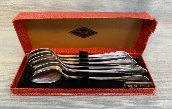 Sheraton Community Plate Oneida Iced Tea Spoons - Set of 6 - Like New!
