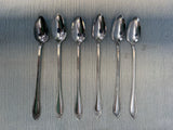 Sheraton Community Plate Oneida Iced Tea Spoons - Set of 6 - Like New!