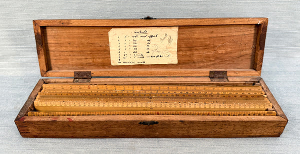 Antique London Scale Ruler Set - Stanley, Aston & Mander, Armstrong - Lot of 8