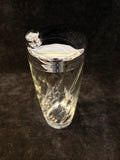 Vintage Art Deco Swirl Cocktail Shaker with Chrome Lid