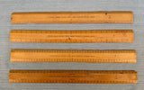 Antique London Scale Ruler Set - Stanley, Aston & Mander, Armstrong - Lot of 8