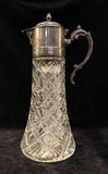 Godinger 14 in Glass Carafe Pitcher with Silver Plated Top