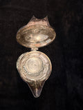 Godinger 14 in Glass Carafe Pitcher with Silver Plated Top