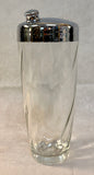 Vintage Art Deco Swirl Cocktail Shaker with Chrome Lid