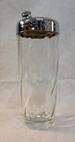 Vintage Art Deco Swirl Cocktail Shaker with Chrome Lid