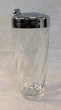 Vintage Art Deco Swirl Cocktail Shaker with Chrome Lid