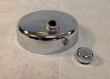 Vintage Art Deco Swirl Cocktail Shaker with Chrome Lid