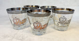MCM Georges Briand Silver Lion Cocktail Glasses - Set of 5