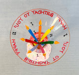 Lolita Happy Birthday-tini Hand Painted Martini Glass - Brand New!