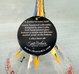 Lolita Happy Birthday-tini Hand Painted Martini Glass - Brand New!