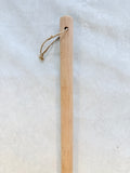 New Star Foodservice 16" x 18" Pizza Peel with Wood Handle