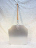 New Star Foodservice 16" x 18" Pizza Peel with Wood Handle
