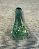 Swirl Browns and White Blown Glass Cruet