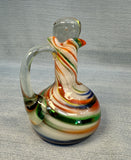 Marble Swirl Hand Blown Cruet with Stopper