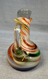 Marble Swirl Hand Blown Cruet with Stopper