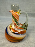 Marble Swirl Hand Blown Cruet with Stopper