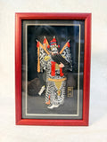 Chinese Opera Framed General Zhang Fei Framed 3D Artwork - Brand New!
