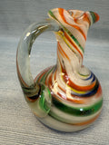 Marble Swirl Hand Blown Cruet with Stopper