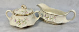 Vintage Homer Laughlin Republic Gravy Boat & Sugar Bowl with Lid