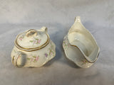 Vintage Homer Laughlin Republic Gravy Boat & Sugar Bowl with Lid